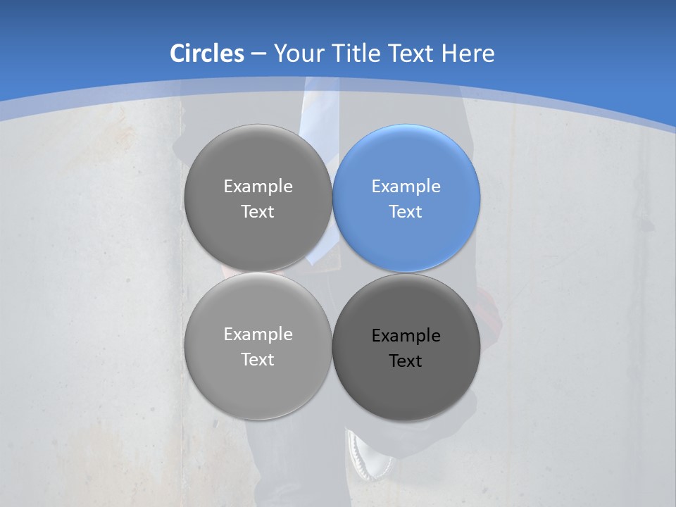 One Caucasian Person PowerPoint Template