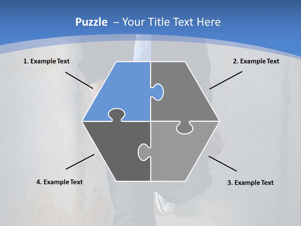 One Caucasian Person PowerPoint Template