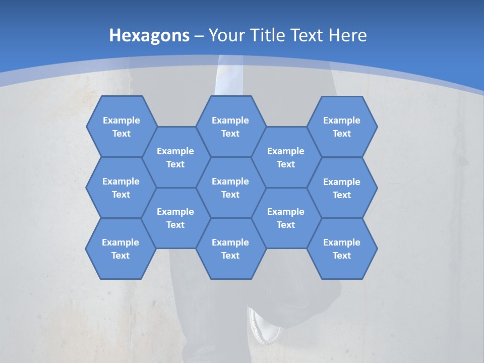 One Caucasian Person PowerPoint Template