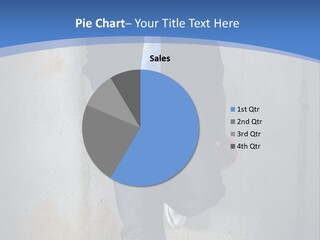 One Caucasian Person PowerPoint Template