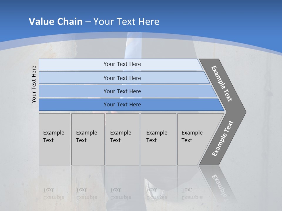 One Caucasian Person PowerPoint Template