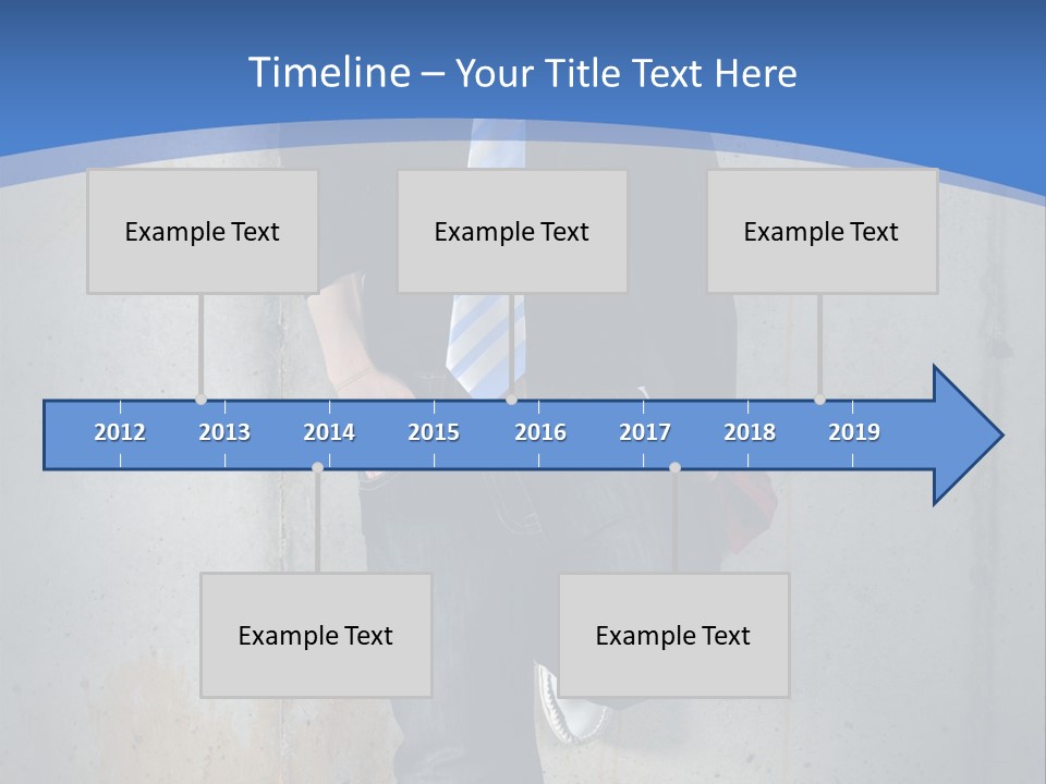 One Caucasian Person PowerPoint Template