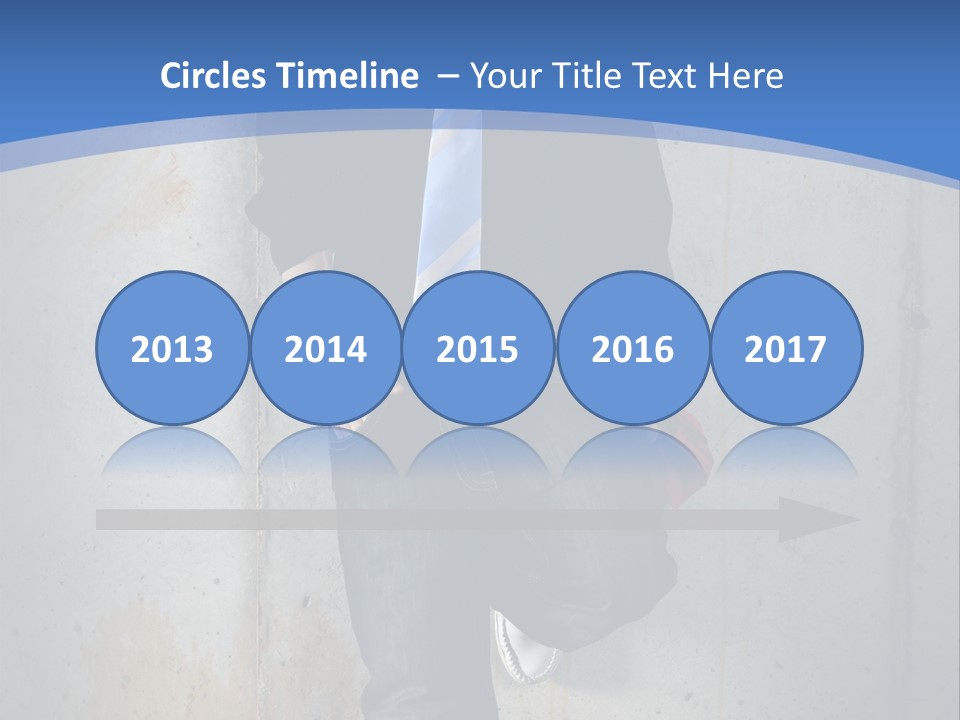 One Caucasian Person PowerPoint Template