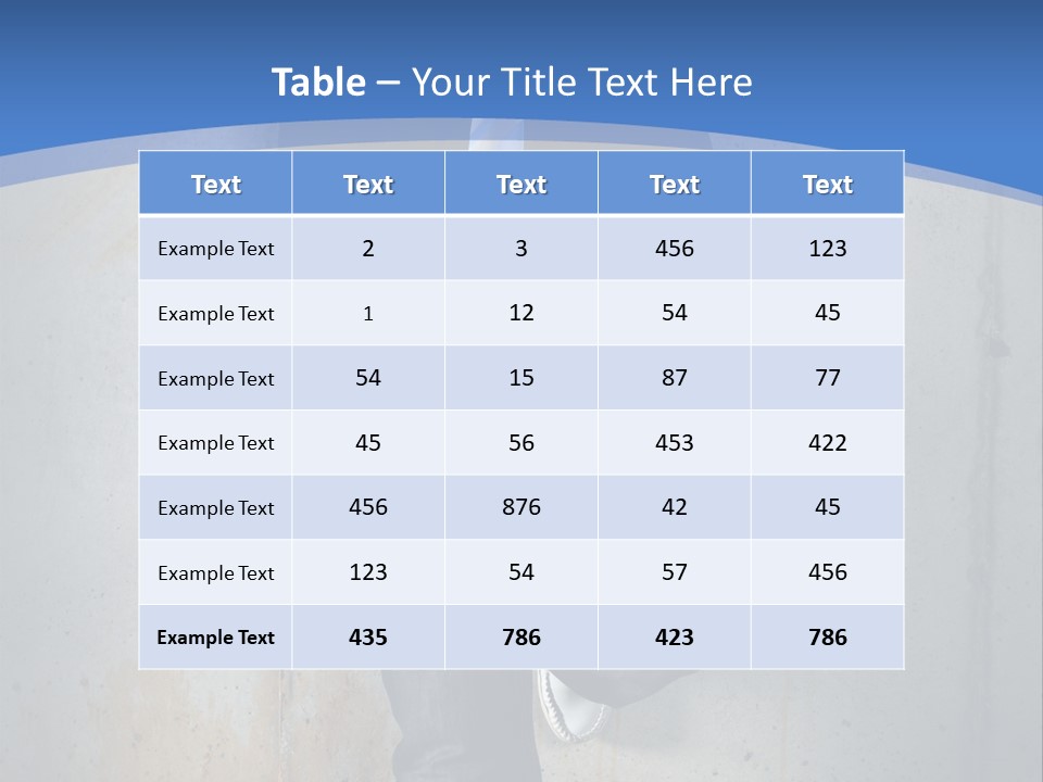 One Caucasian Person PowerPoint Template