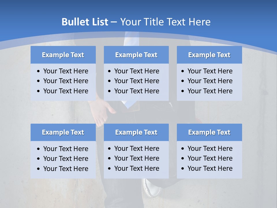 One Caucasian Person PowerPoint Template