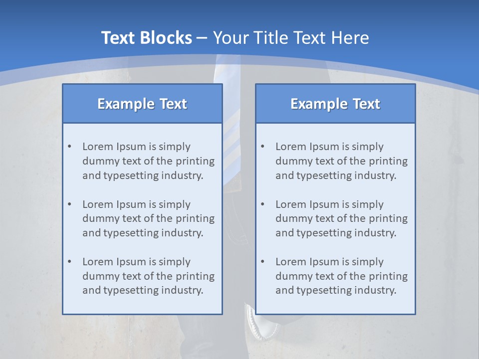 One Caucasian Person PowerPoint Template