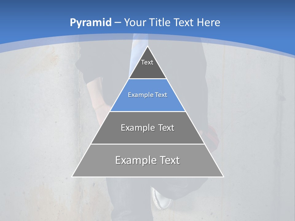 One Caucasian Person PowerPoint Template