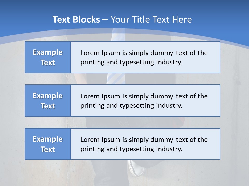 One Caucasian Person PowerPoint Template