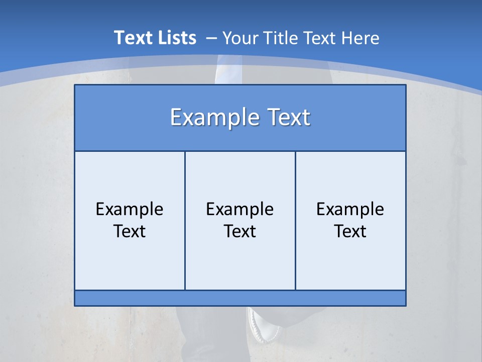 One Caucasian Person PowerPoint Template