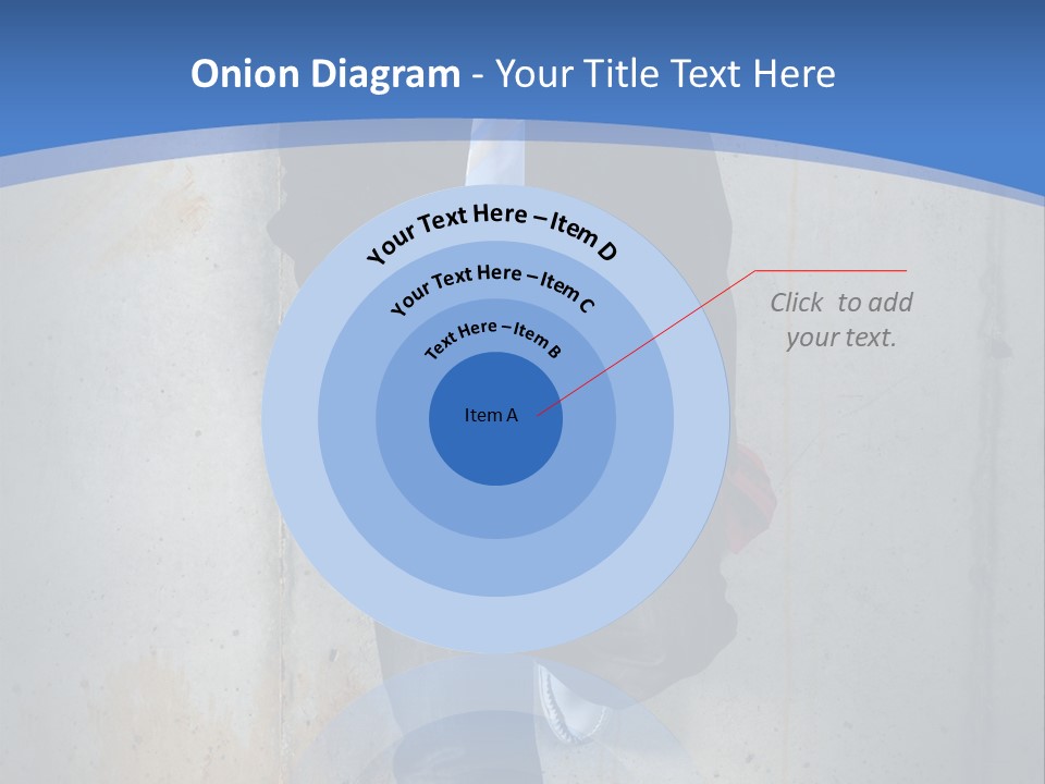 One Caucasian Person PowerPoint Template
