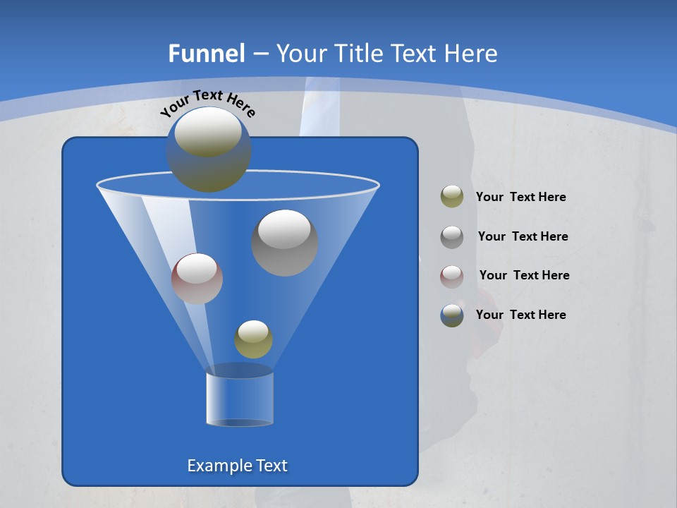 One Caucasian Person PowerPoint Template