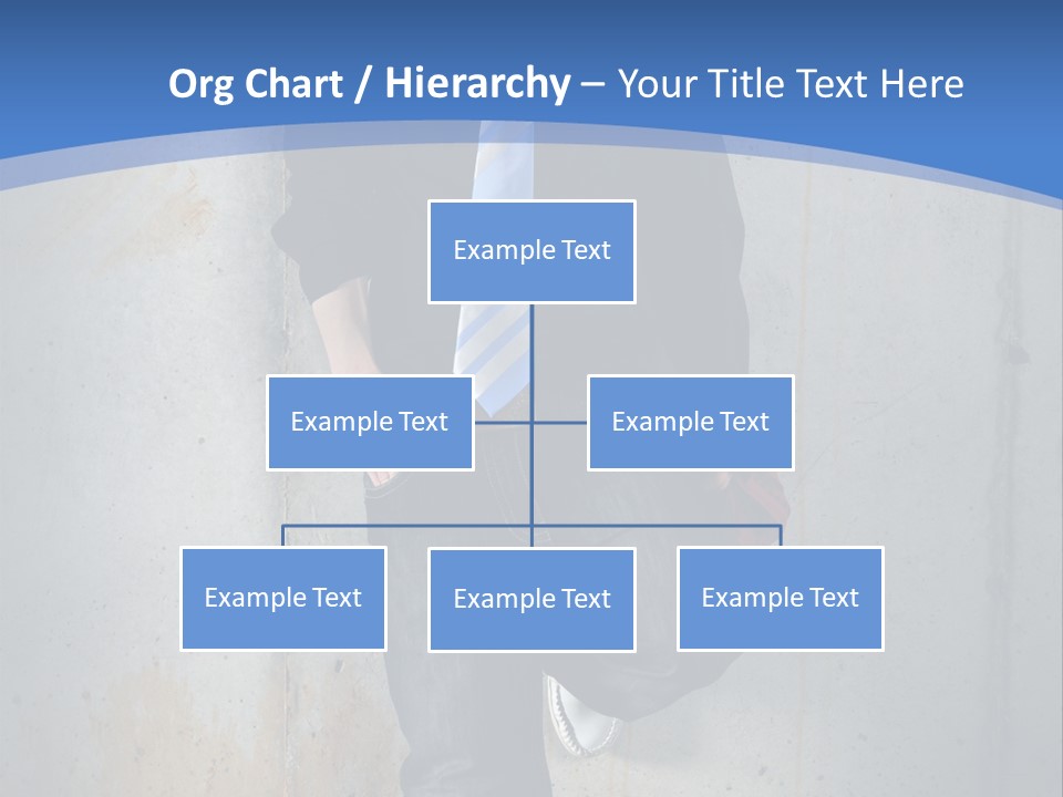 One Caucasian Person PowerPoint Template