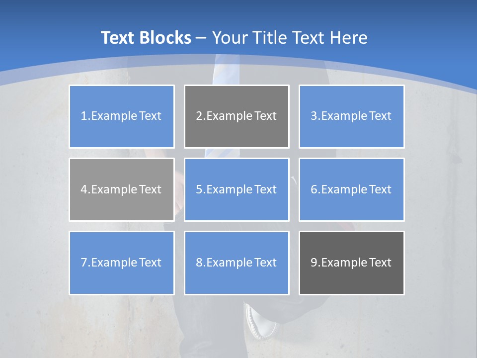 One Caucasian Person PowerPoint Template