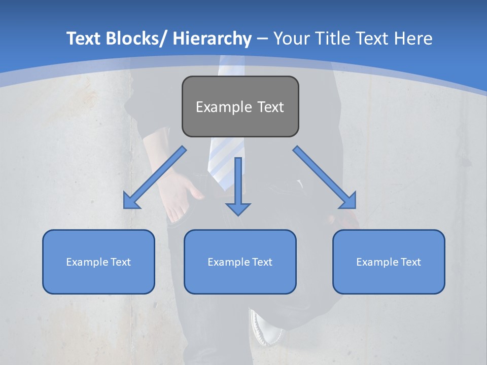 One Caucasian Person PowerPoint Template