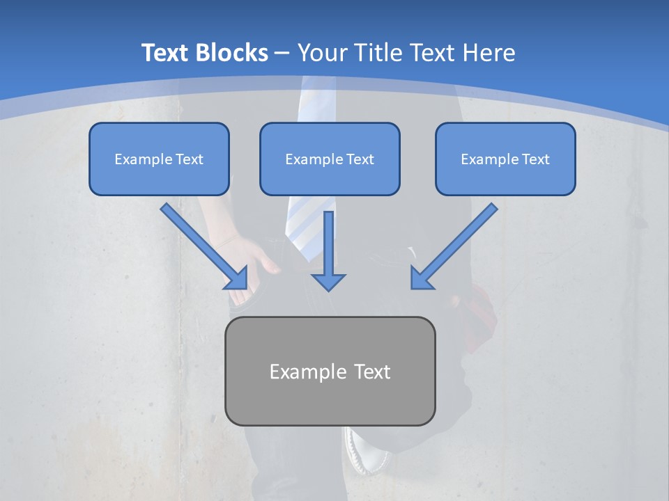 One Caucasian Person PowerPoint Template