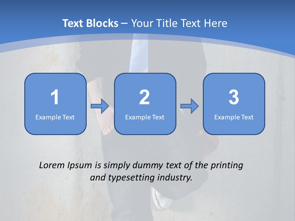 One Caucasian Person PowerPoint Template