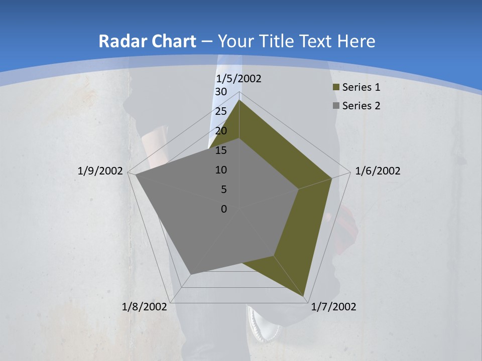 One Caucasian Person PowerPoint Template