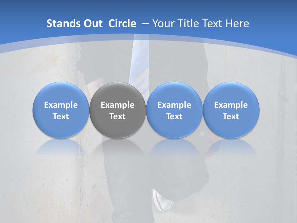 One Caucasian Person PowerPoint Template