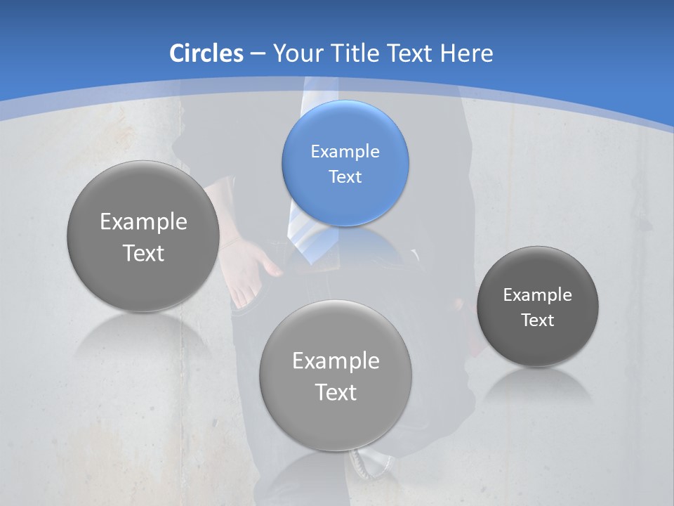 One Caucasian Person PowerPoint Template