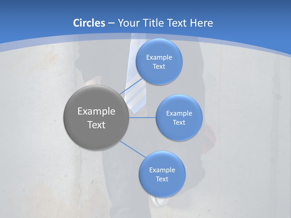One Caucasian Person PowerPoint Template