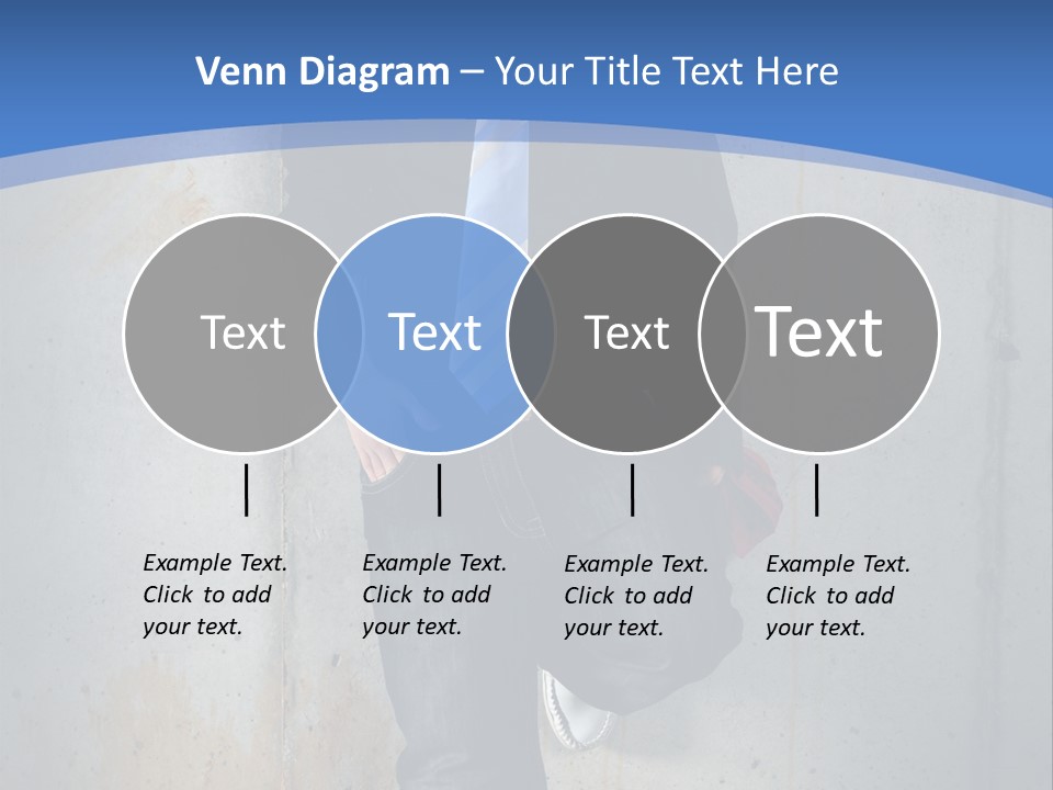 One Caucasian Person PowerPoint Template
