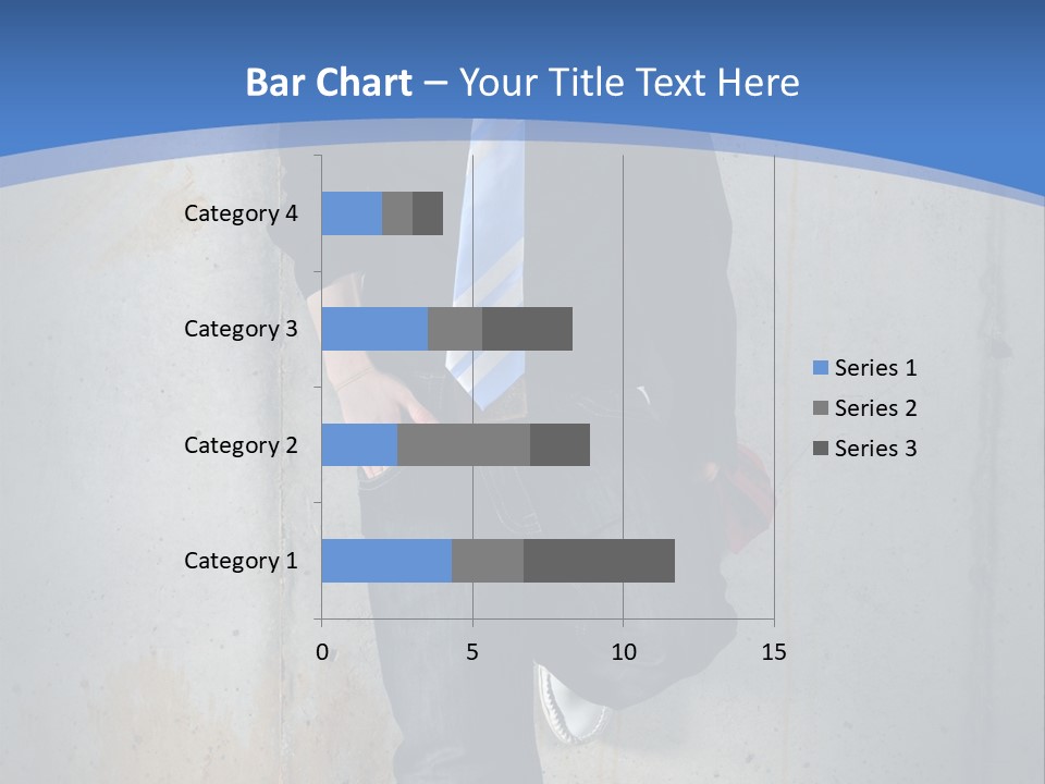 One Caucasian Person PowerPoint Template