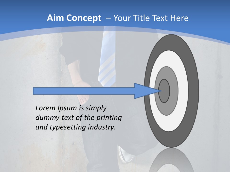 One Caucasian Person PowerPoint Template