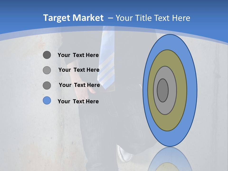 One Caucasian Person PowerPoint Template