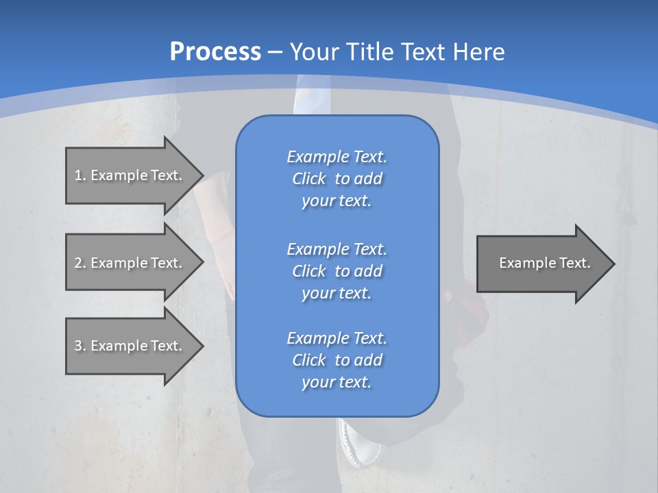One Caucasian Person PowerPoint Template