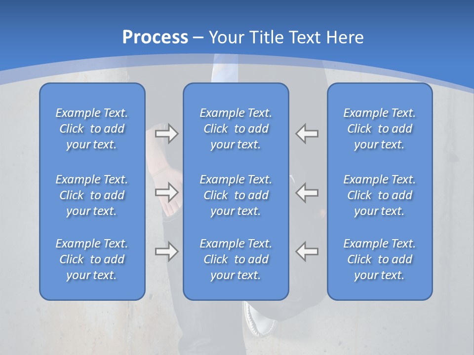 One Caucasian Person PowerPoint Template