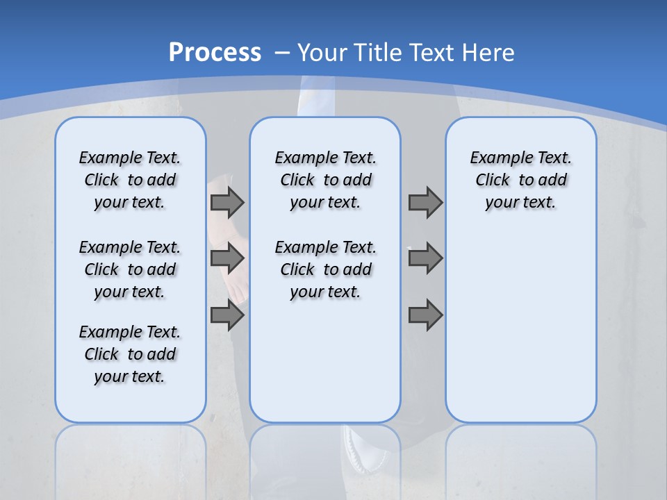 One Caucasian Person PowerPoint Template