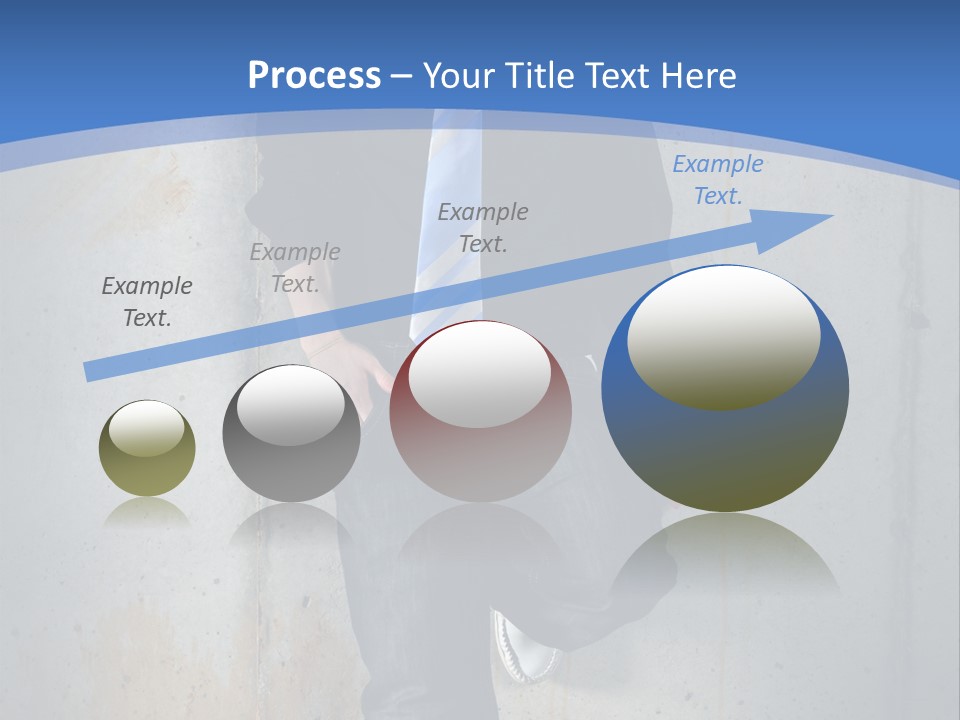 One Caucasian Person PowerPoint Template