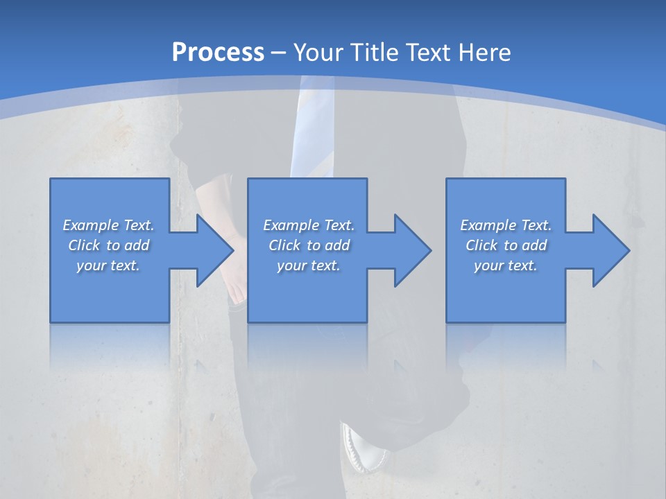 One Caucasian Person PowerPoint Template