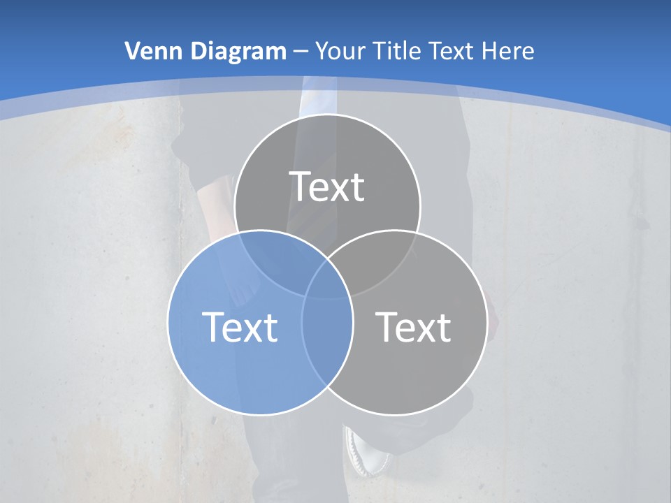 One Caucasian Person PowerPoint Template