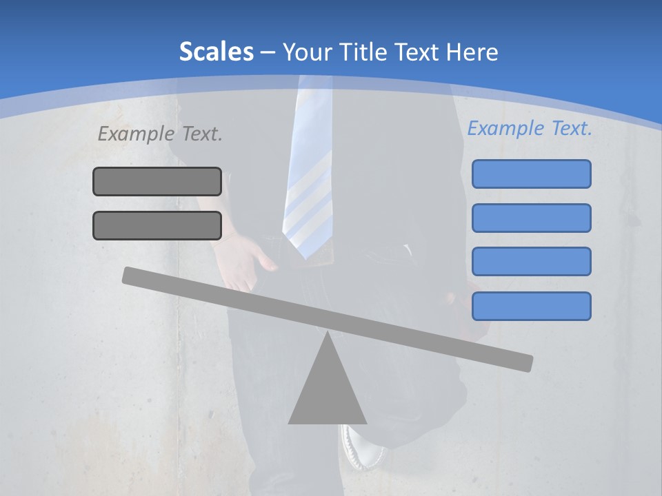 One Caucasian Person PowerPoint Template
