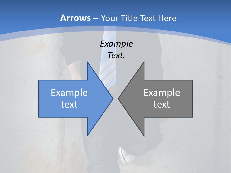 One Caucasian Person PowerPoint Template