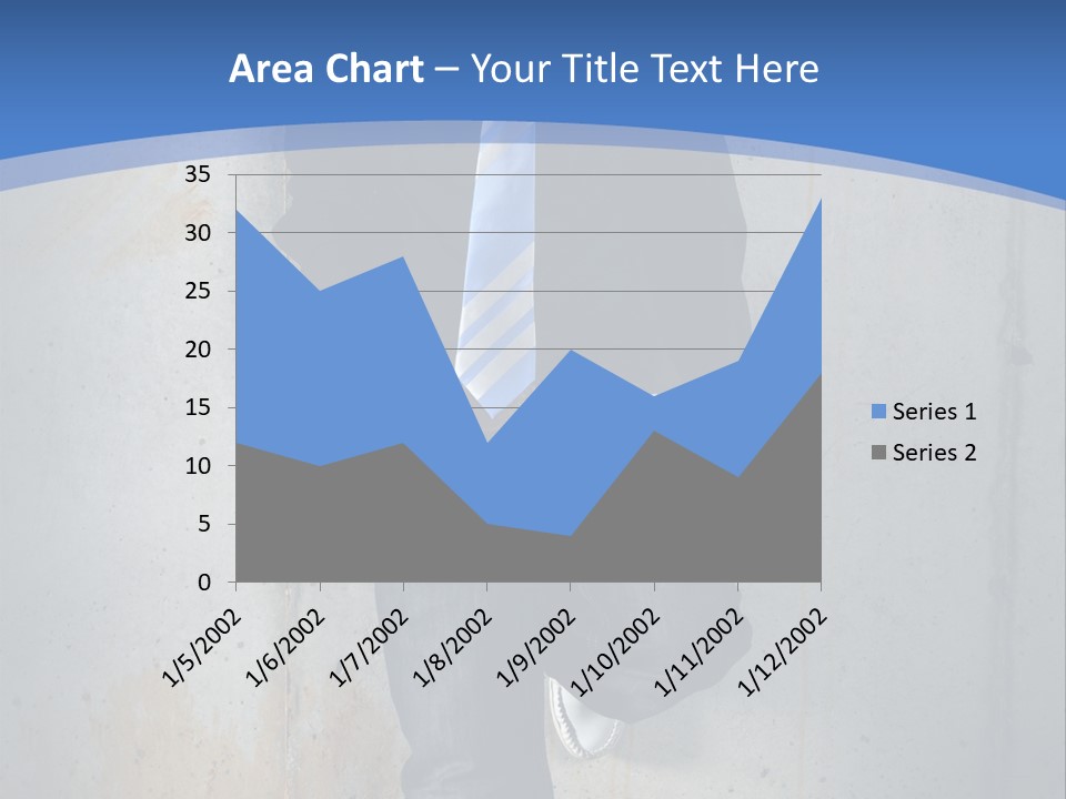One Caucasian Person PowerPoint Template