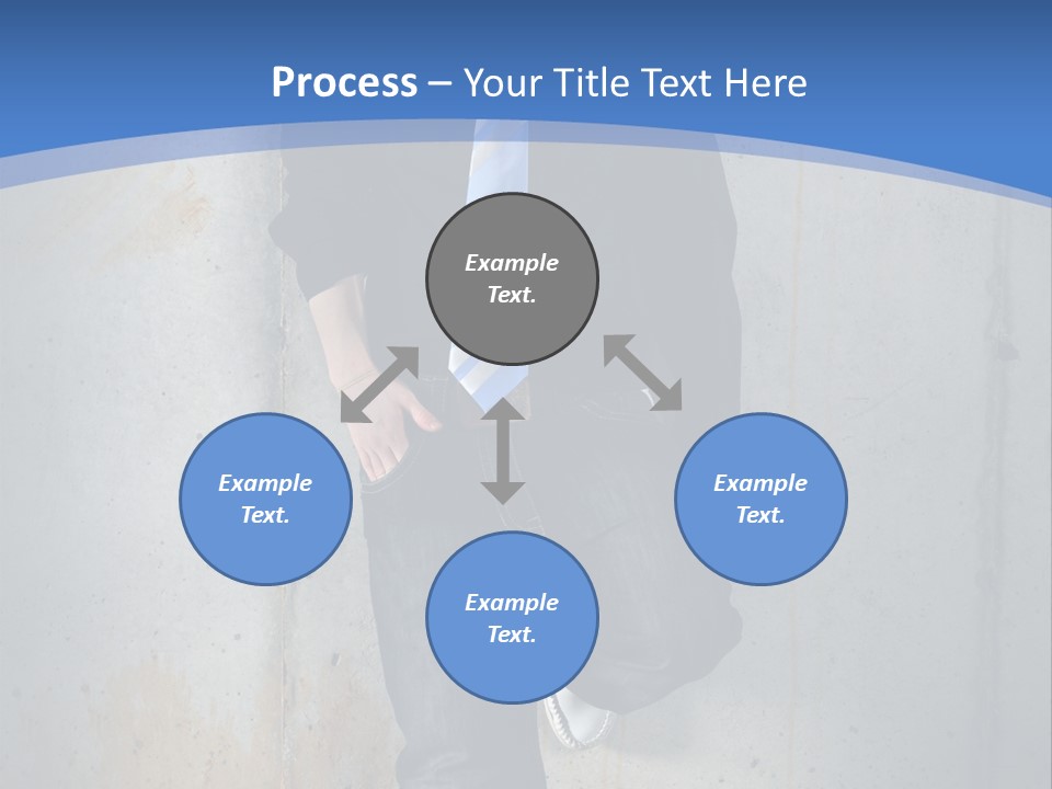One Caucasian Person PowerPoint Template