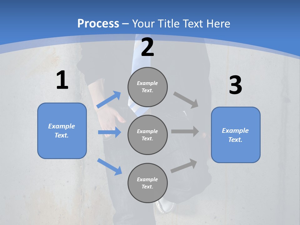 One Caucasian Person PowerPoint Template