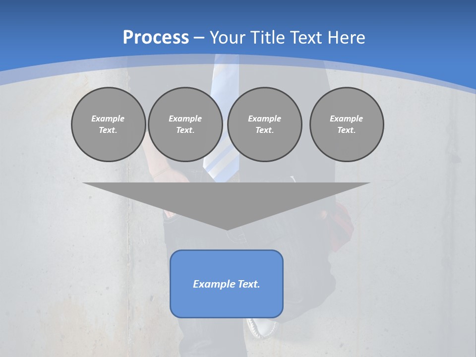 One Caucasian Person PowerPoint Template