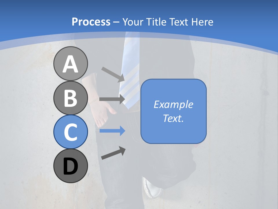 One Caucasian Person PowerPoint Template