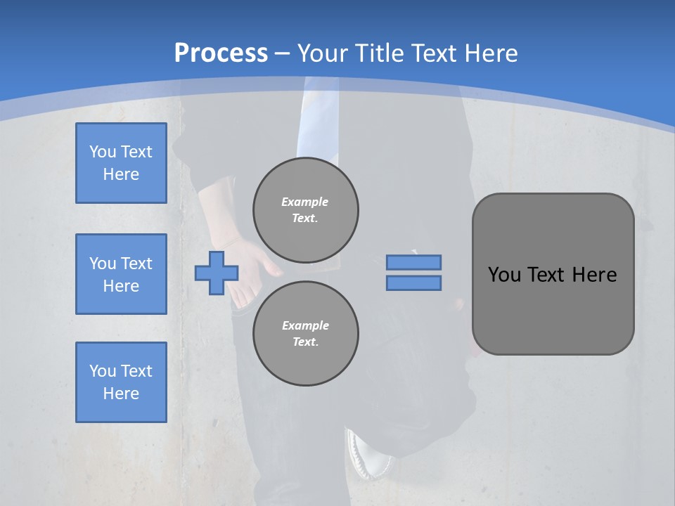 One Caucasian Person PowerPoint Template