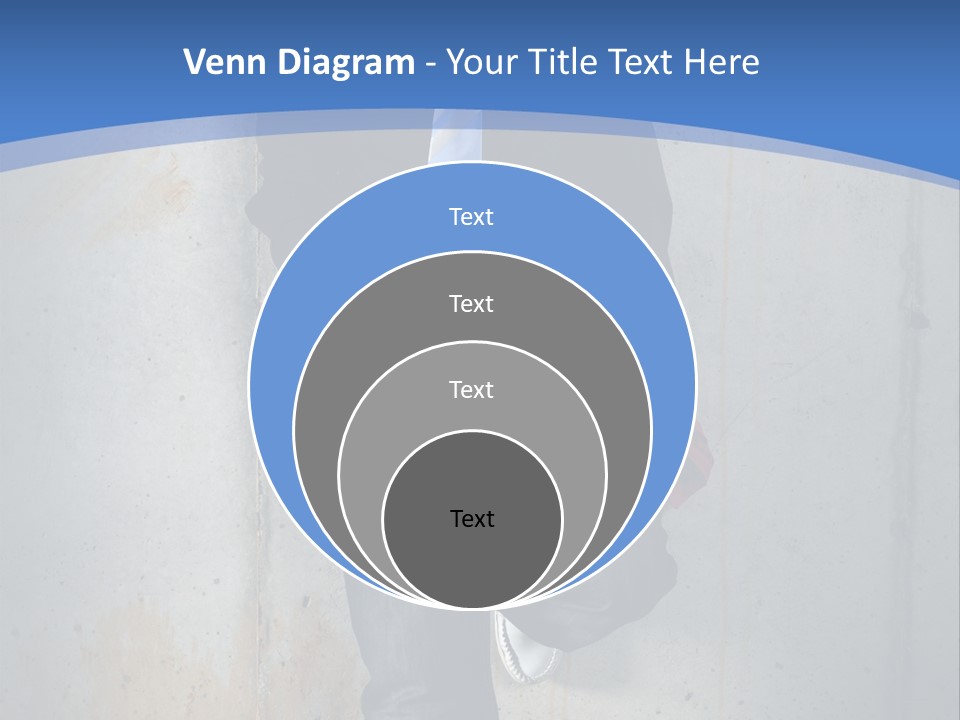 One Caucasian Person PowerPoint Template