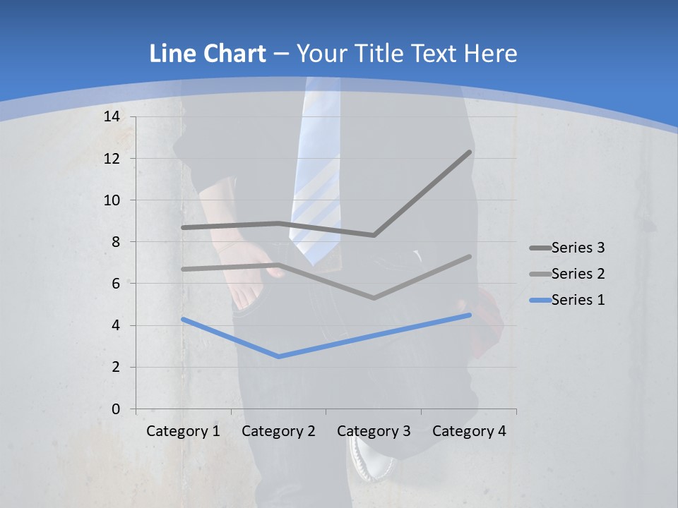One Caucasian Person PowerPoint Template