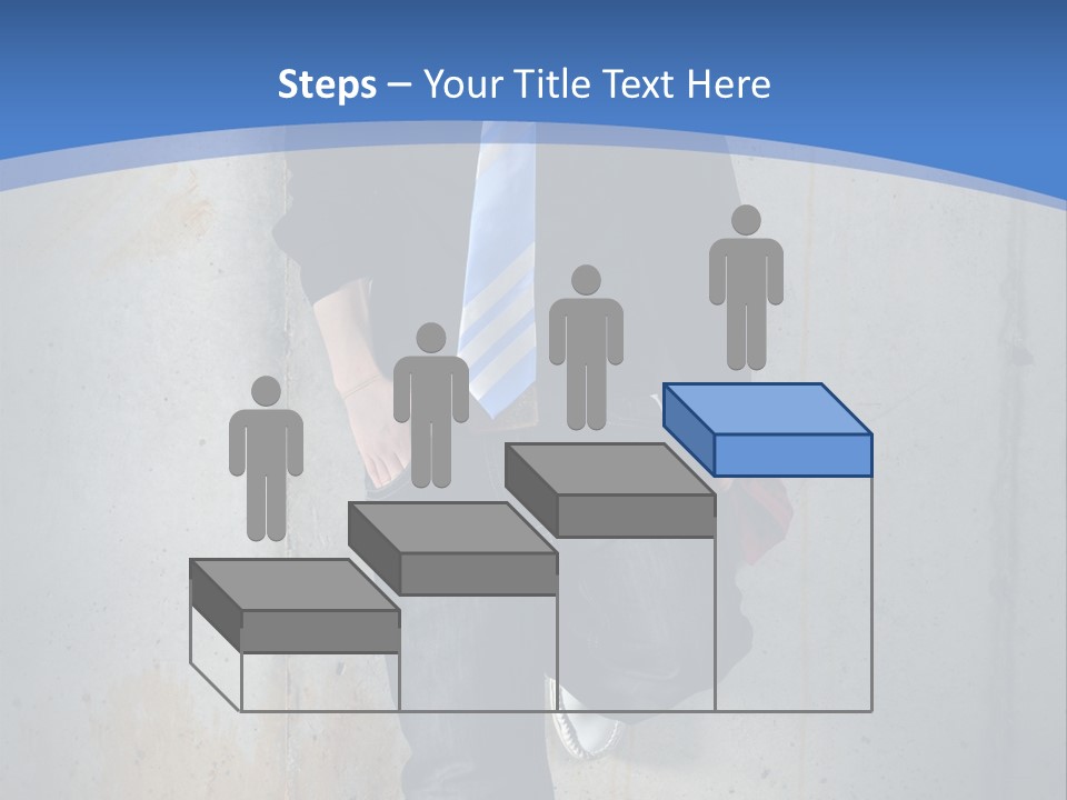 One Caucasian Person PowerPoint Template