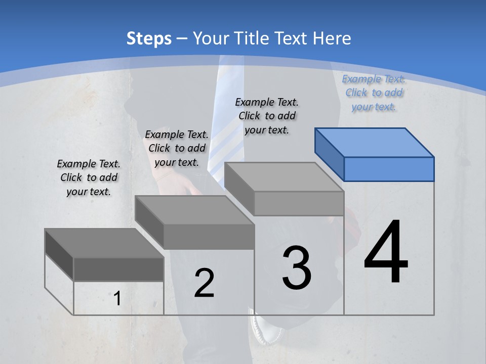 One Caucasian Person PowerPoint Template