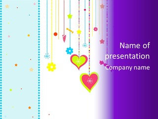 Candy Love Background PowerPoint Template