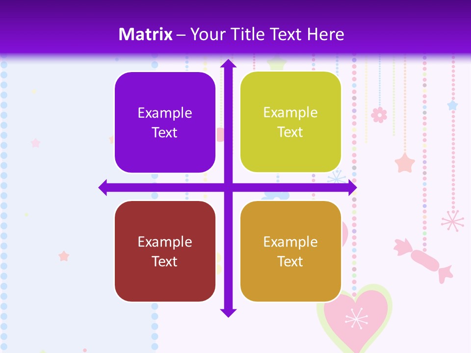 Candy Love Background PowerPoint Template