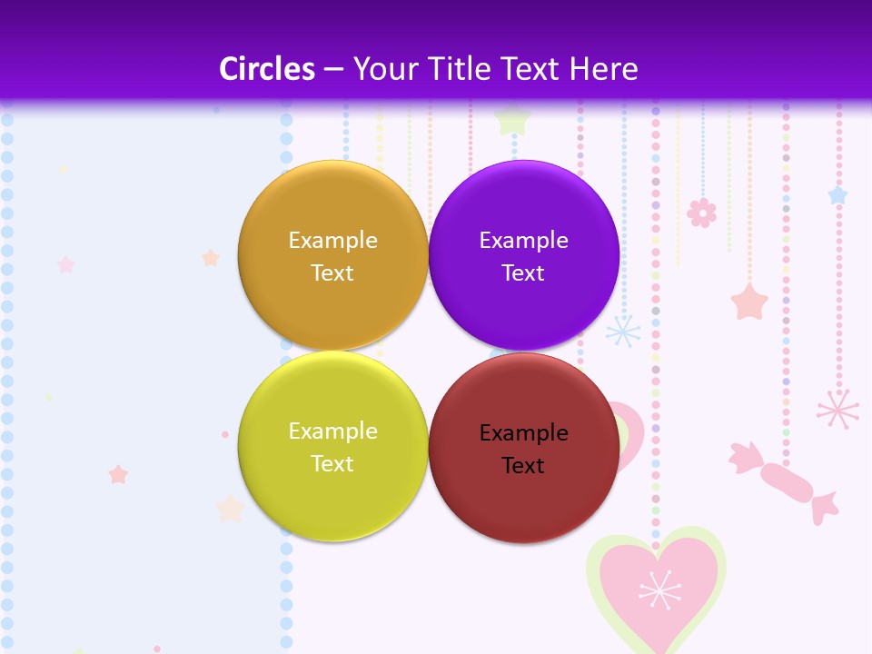 Candy Love Background PowerPoint Template