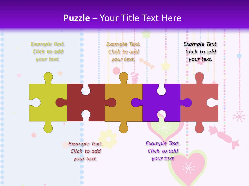 Candy Love Background PowerPoint Template